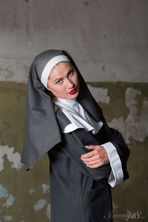 Judith Able Hot Nun Strips Naked