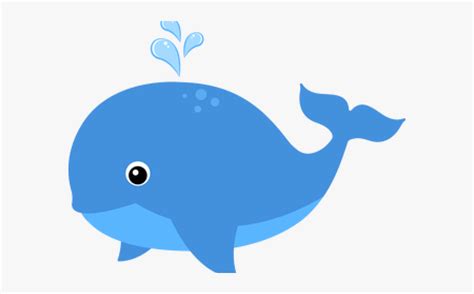 Blue Whale Clipart Color Blue Cute Ocean Animal Clipart Free