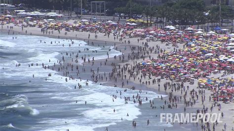 crowds at copacabana rio de janeiro brazil framepool youtube