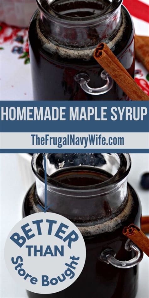 Homemade Maple Syrup Recipe