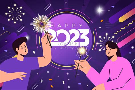 2023 New Years Eve Celebration Illustration Imagepicture Free Download