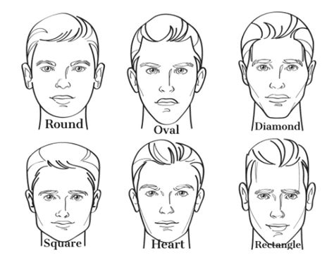 Men Rectangle Face Shape Drgnom