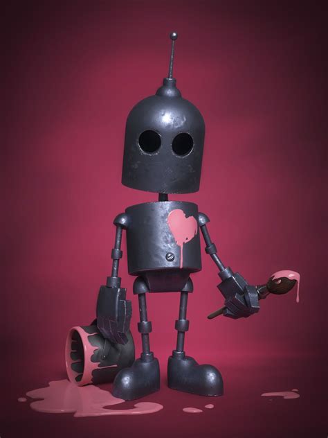 Artist Robot By Mateusz Gruszka Concept By Matt Dixon Robot Painting