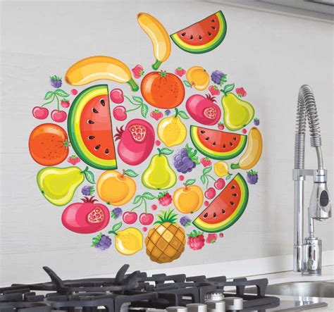 Primero comenzaremos dibujando una mano de la forma mas simple: Cartoon Früchte Aufkleber - TenStickers
