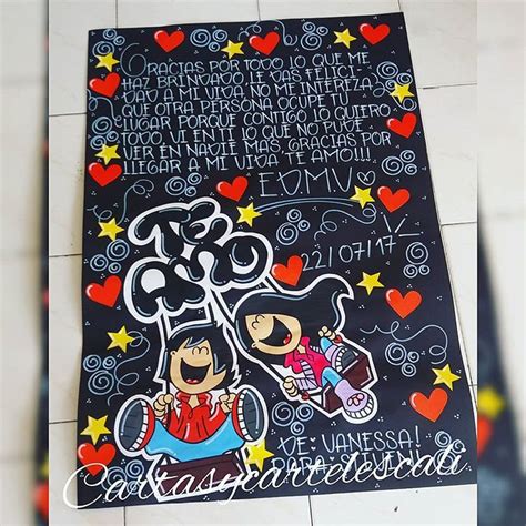 Detalles Arilu En Instagram “cartel En Cartulina Negra 1 Pliego 💕