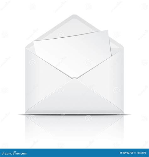 Open Envelope Black Icon Email Silhouette Outline Sign Royalty Free