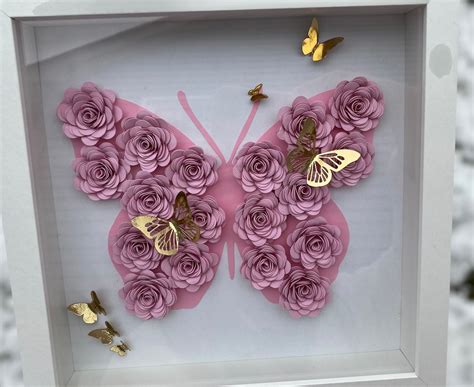 Butterfly shadow box | Etsy
