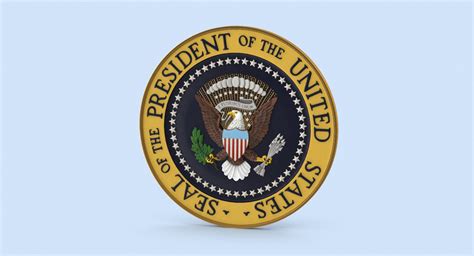 3d Model Presidential Seal