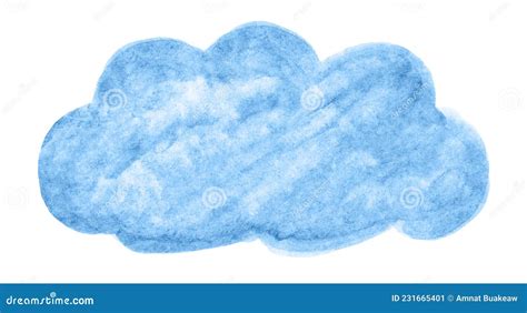 Watercolor Cloud Hand Drawn Cute Clouds Cartoon Dark Clouds Clip Art