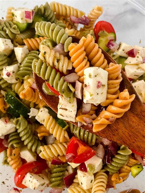 Tri Color Pasta Salad Zesty Italian Style It Is A Keeper