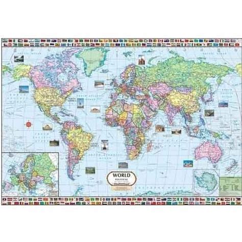 World Political Map Size 140 X 100 Cm At Rs 100piece In New Delhi