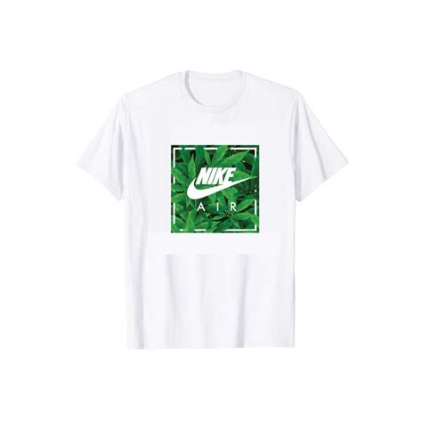 Nike Air Logo Weed White T Shirt Shopee Malaysia