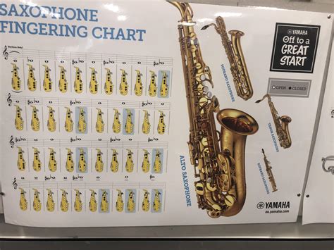 Baritone Sax Fingering Chart Printable Templates Free
