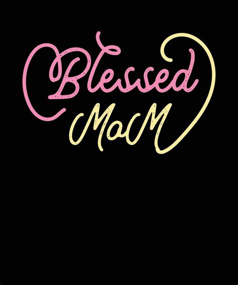 Blessed Mom Typgraphy T Shirt Design 23375828 Vector Art At Vecteezy