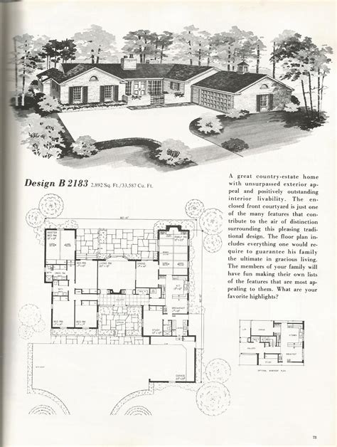 Vintage House Plans 2183 | Vintage house plans, Mansion floor plan, How