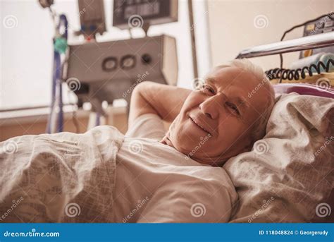 Old Man In Hospital Stock Photo Image Of Preparation 118048824