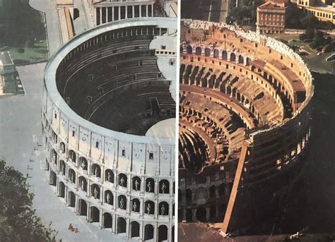 Then And Now Roman Colosseum Rome