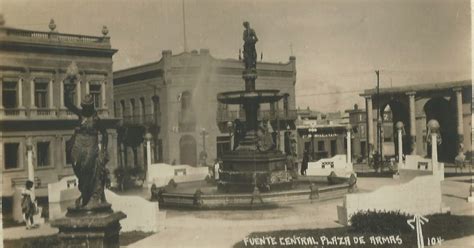Saltillo Del Recuerdo Fuente Central En La Plaza Saltillo
