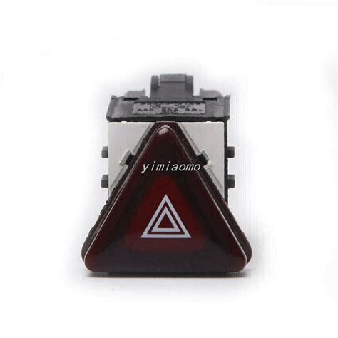Dark Red Hazard Warning Switch Flash Button Fit For 06 11 VW MK5 Jetta