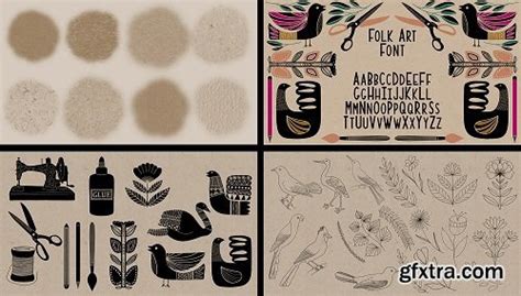 Folk Illustrations On Your Ipad In Procreate Free Paper Texture