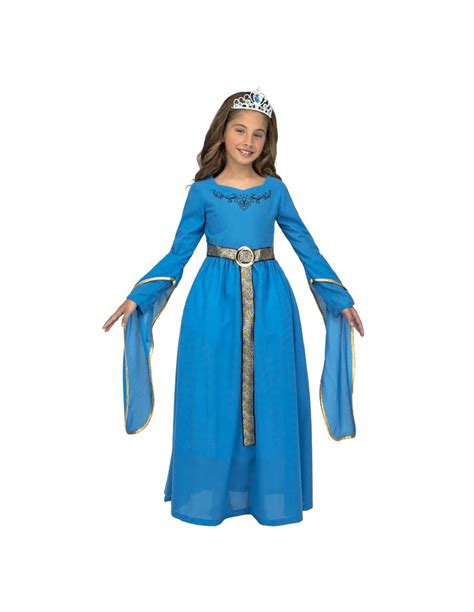 Disfraz Princesa Medieval Azul Niña Tienda De Disfraces Online