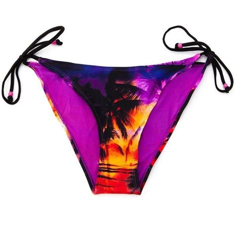 Tropical String Bikini Bottom 16 Liked On Polyvore Bikini Bottoms