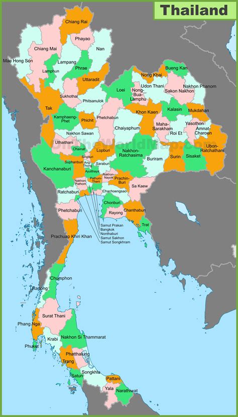 Map Of Thailand Provinces Living Room Design 2020