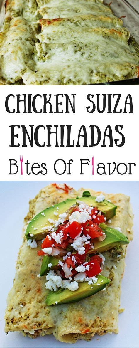 Suiza sauce is a tomatillo sauce with sour cream and cheese and. Chicken Suiza Enchiladas | Recipe | Mexican food recipes ...