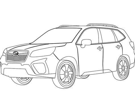 Desenho Subaru Impreza Para Colorir Zkip