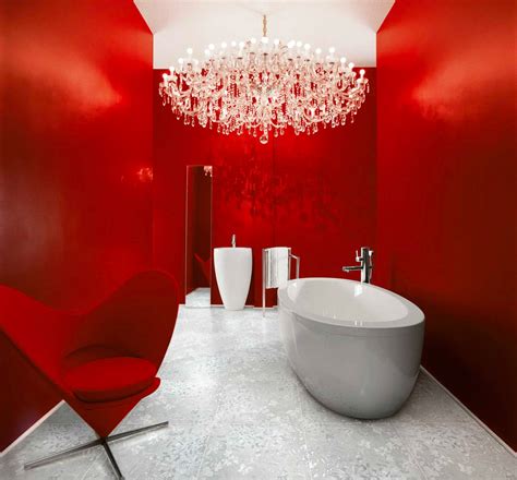 51 red bathrooms design ideas with tips to decorate and accessorize yours