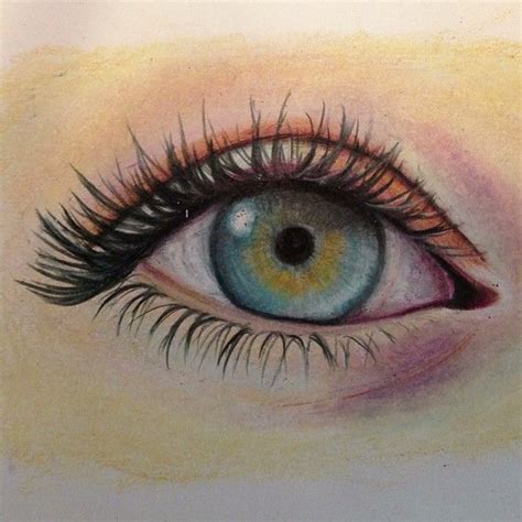 Colored Pencil Eye Drawing Art My First Attempt At