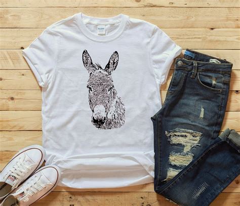 Donkey Tee Donkey T Shirt Mens Womens Donkey Shirt Unique T Animal