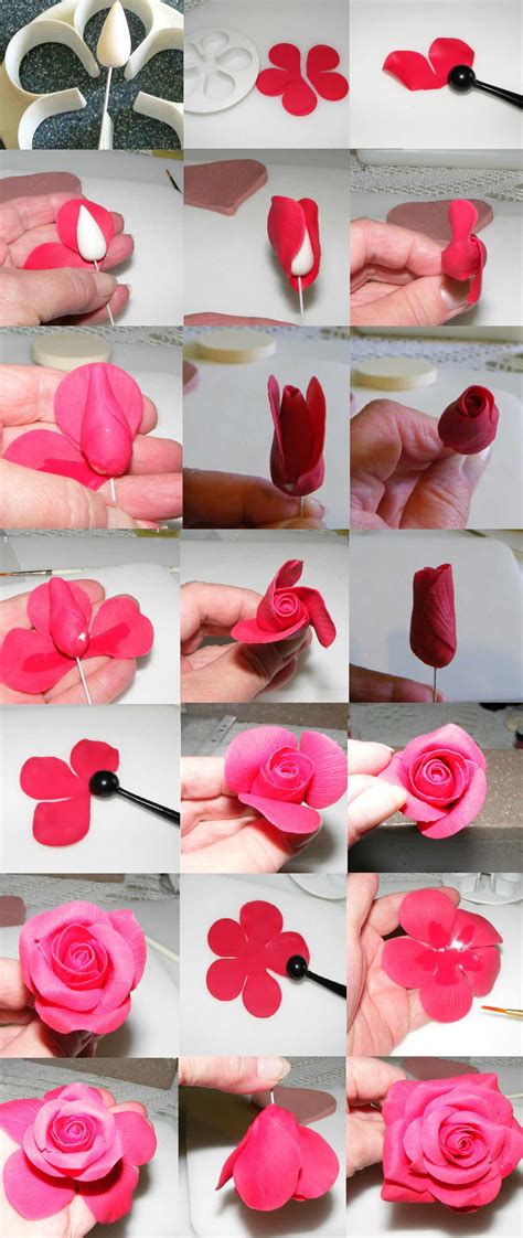 How to make a succulent (for beginners). Polymer clay rose tutorial