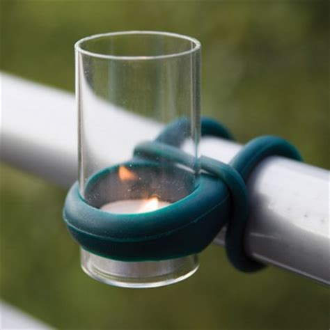 1) glass railing (frameless or with post); Balcony & Railing Glass Tealight Holders