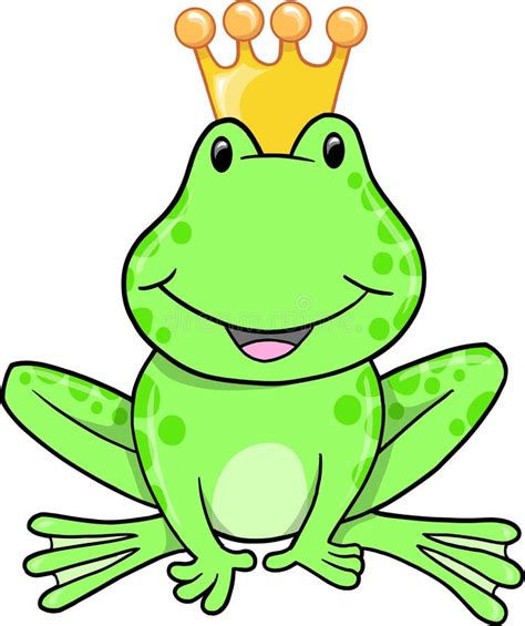 Frog Prince Vector Stock Vector Illustration Of Vector 9872221