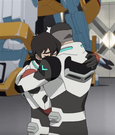 Keith And Shiro Hugging Each Other Goodbye From Voltron Legendary Defender Keith Kogane Keith