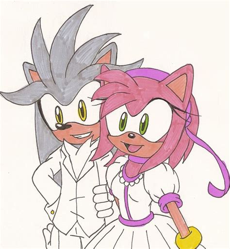 Silvamy Wedding By Sonicguru On Deviantart Sonic Fan Art Drawings