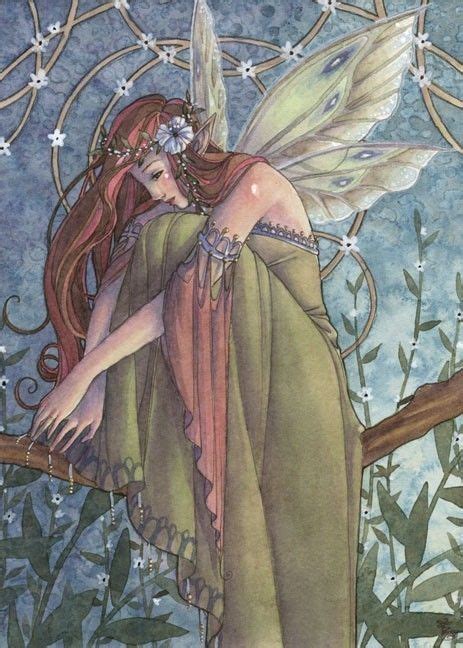 Irish Fairy With Flowers By Sarambutcher Fairy Magic Fairy Angel