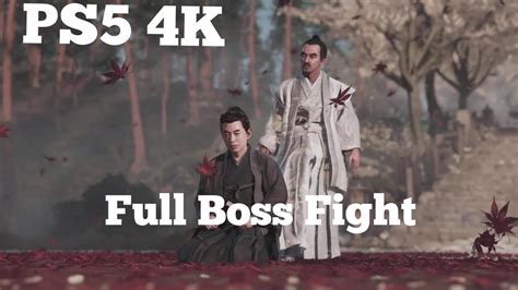 Ghost Of Tsushima Final Boss Fight Ps5 4k Youtube