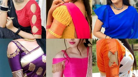 New Amazing Saree Blouse Sleeves Design 2021 Collection Fashion Sleeve Designs Saree Blouse