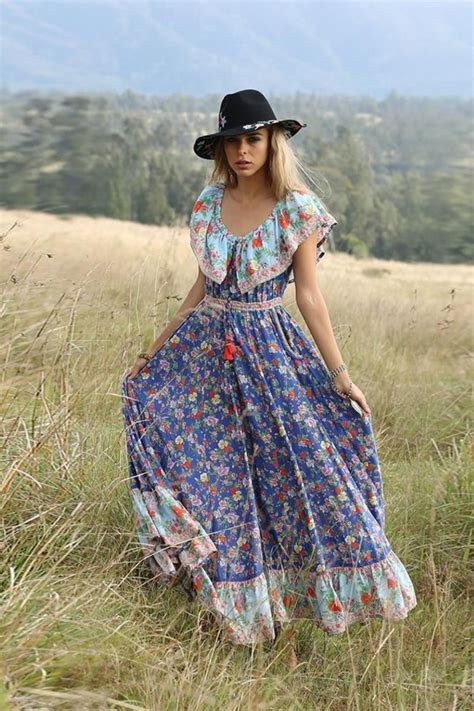 best of instagram fashion bohemian floral print long summer dress boho dress bohemian style