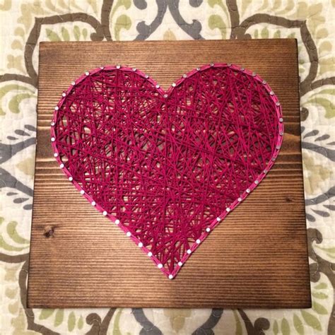 Custom Heart String Art By Kiwistrings On Etsy