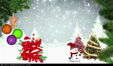 圣诞节背景动态视频素材图片节日视频编号5427075红动中国