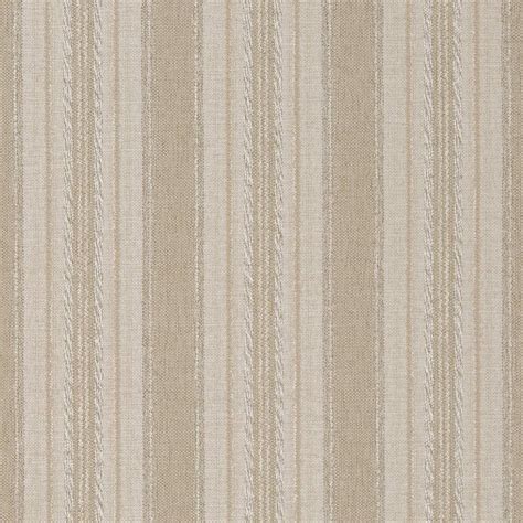 Oyster Stripe Beige Stripe Damask Upholstery Fabric By The Yard Kv569