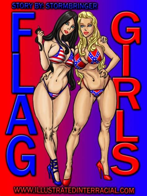 Illustratedinterracial Flag Girls Upcomics Download Free Adult Comics