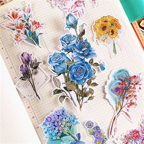 Page Not Found Diarying Floral Stickers Diary Decoration Filofax