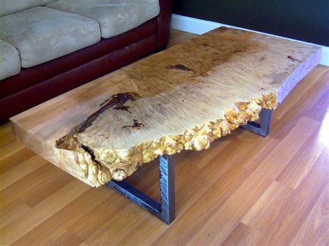 We offer a person guarantees, reliability, seriousness plus high quality. Handmade Live Edge Maple Burl Coffee Table With Square ...