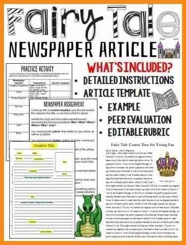 Review your research and notes. Newspaper Article Example For Kids 2018 (With images ...