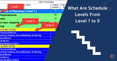 What Are Schedule Levels From Level 1 To 5 Planning Engineer