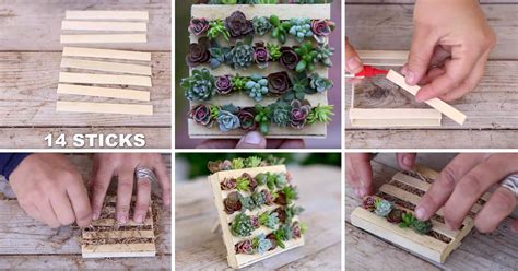 These Mini Pallet Planters For Succulents Are A Popsicle Sticks Wonder